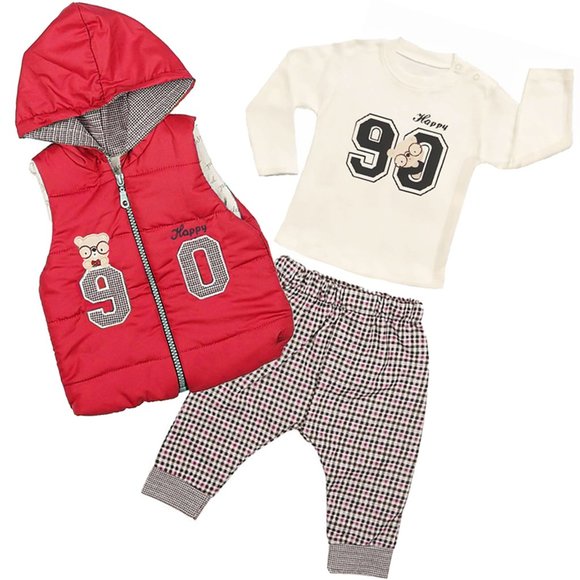 NEW with Tags Baby Clothing 3-Piece Cotton Set for Newborn Baby Girls and Boys - Picture 1 of 8